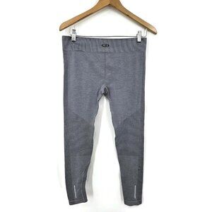 NWOT Icebreaker Cool-Lite Leggings Womens L Pure Merino Blend Grey Pocket